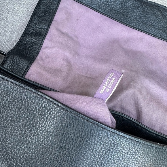 KOOBA Jane Black Pebbled Leather Crossbody Satchel - Picture 15 of 16